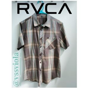 RVCA short sleeve plaid shirt
